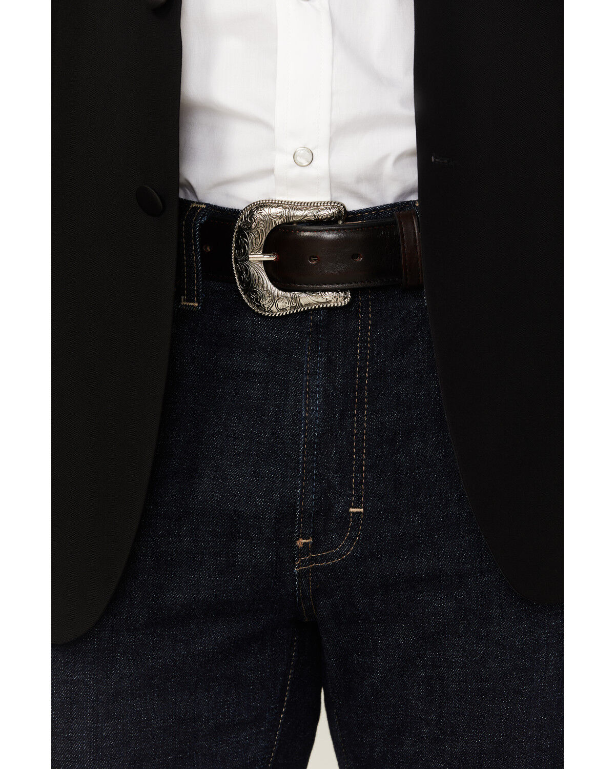 Image #4 - Cody James Black 1978® Men's Smooth Leather Belt, Black Cherry, hi-res