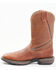 Brothers & Sons Men's Lite Western Performance Boots - Broad Square Toe, Brown, hi-res