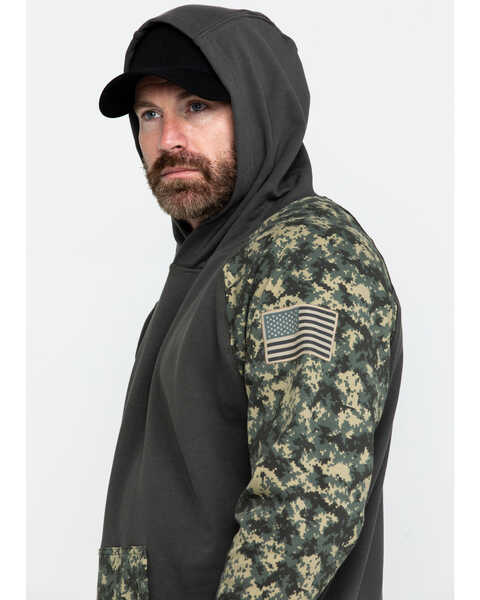 Image #5 - Ariat Men's FR Durastretch Camo Patriot Hoodie Work Sweatshirt - Big , Camouflage, hi-res