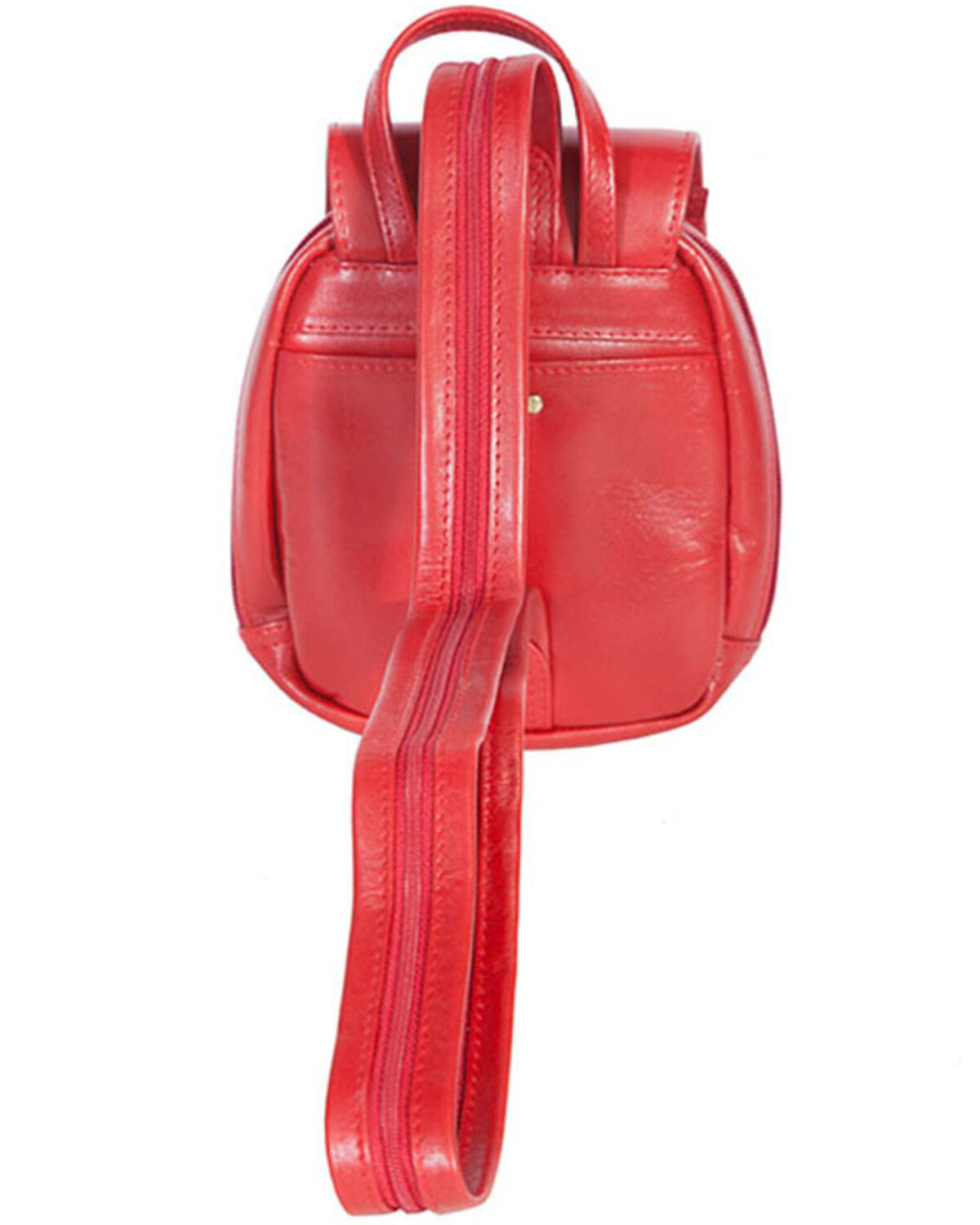 Image #2 - Scully Women's Poppi Leather Mini Backpack, Red, hi-res