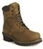 Chippewa IQ Insulated 8" Lace-Up Logger Boots - Steel Toe, Bark, hi-res