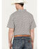 Image #4 - RANK 45® Men's West Trellis Geo Print Short Sleeve Button-Down Shirt, Brown, hi-res