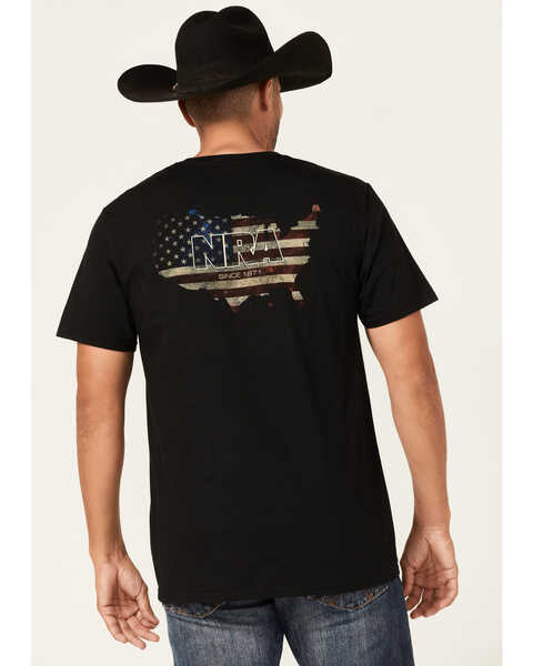 Image #1 - NRA Men's NRA Nation Patriotic T-Shirt, Black, hi-res