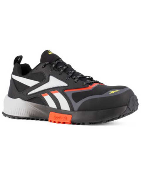 Image #1 - Reebok Men's Lavante Trail 2 Athletic Work Shoes - Composite Toe, Black, hi-res