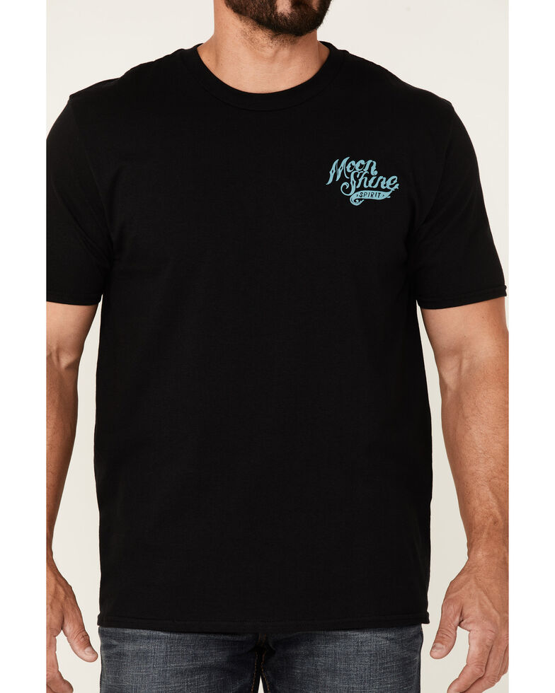 Moonshine Spirit Men's Angry Eagle Back Graphic Short Sleeve T-Shirt , Black, hi-res