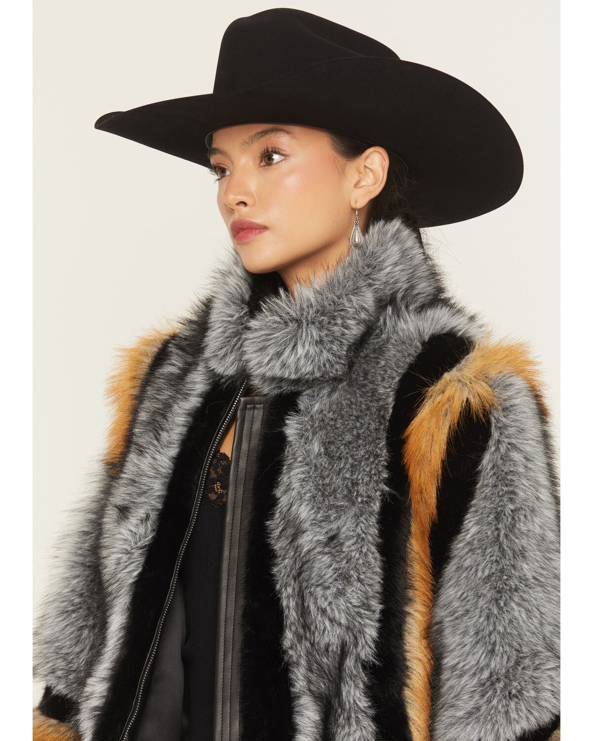 Image #2 - Azalea Wang Women's Cora Faux Fur Jacket, Multi, hi-res