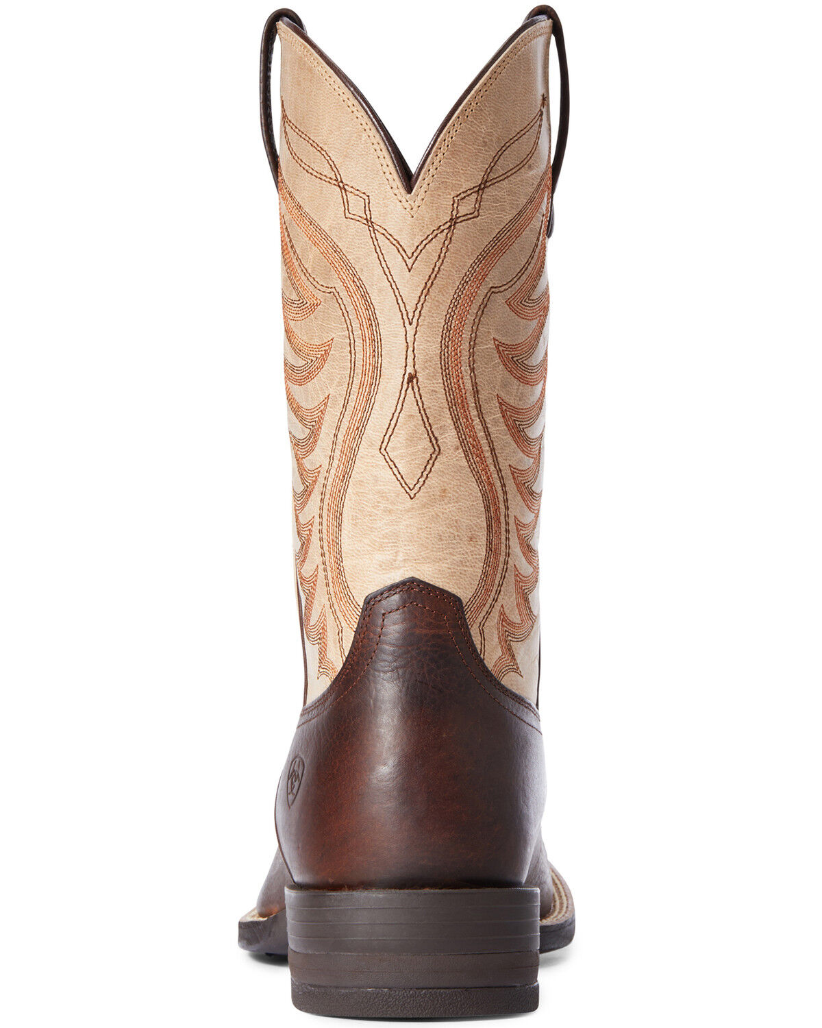 Image #3 - Ariat Men's Amos Barley Western Performance Boots - Broad Square Toe, Tan, hi-res
