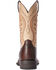 Image #3 - Ariat Men's Amos Barley Western Performance Boots - Broad Square Toe, Tan, hi-res