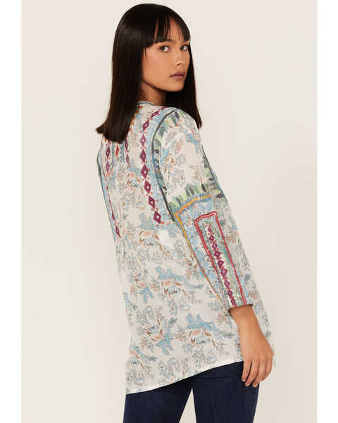 Image #4 - Johnny Was Women's Isla Embroidered Floral Print Tunic Blouse, No Color, hi-res