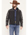 Image #1 - Hooey Men's Jackson Southwestern Color Block Softshell Jacket, Black, hi-res