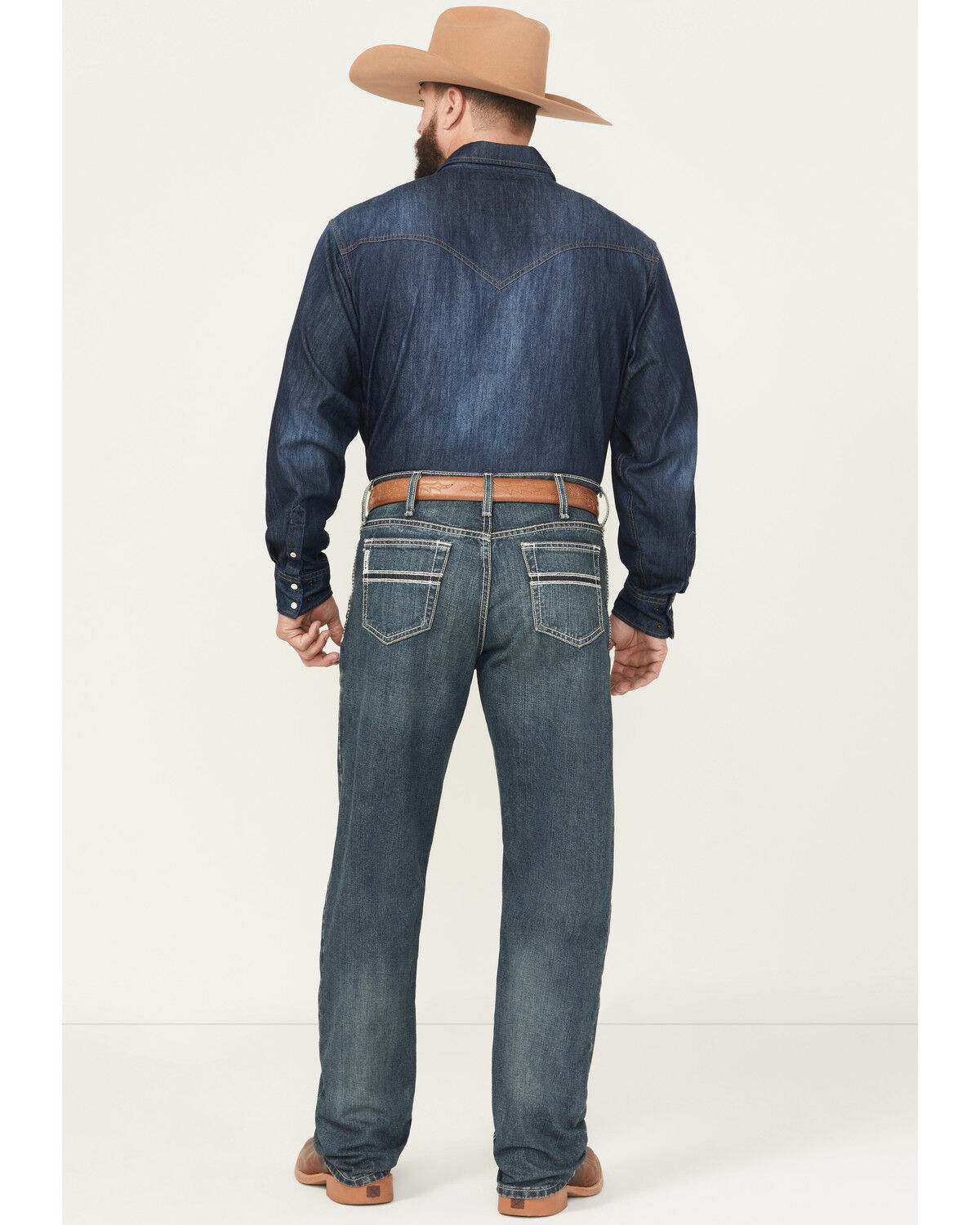 Cinch White Label Relaxed Fit Mid Rise Jeans Dark Stonewash Cinch White Label Relaxed Fit Mid Rise Jeans Dark Stonewash
