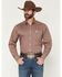 Image #1 - Cinch Men's Geo Print Long Sleeve Button-Down Stretch Western Shirt, Pink, hi-res