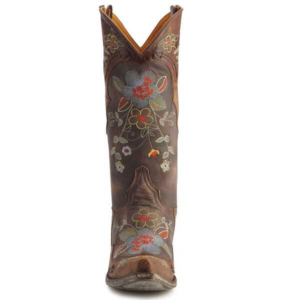 Image #4 - Old Gringo Women's Ultra Vintage Bonnie Western Boots - Snip Toe, Chocolate, hi-res