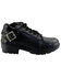 Image #2 - Milwaukee Leather Women's Lace-Up Motorcycle Shoes - Round Toe, Black, hi-res
