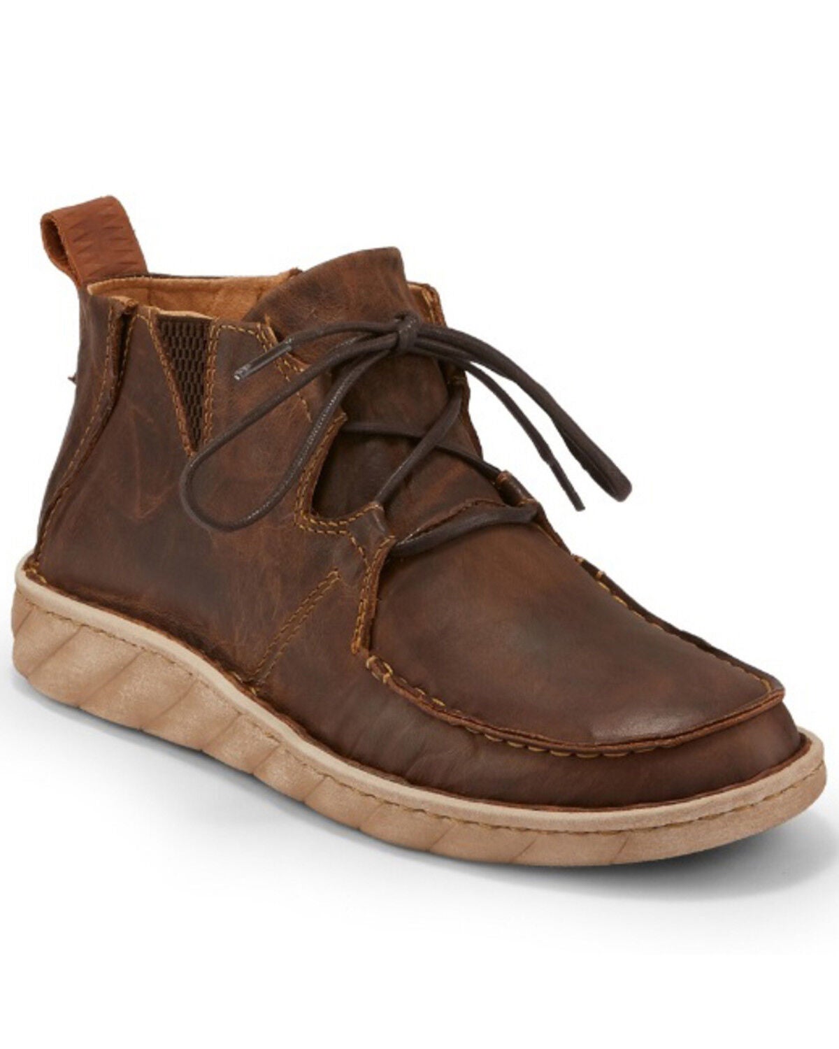 Tony Lama Men's Estancia Tan Shoes - Moc Toe, Tan, hi-res