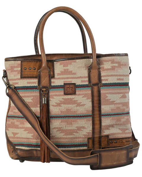 Image #1 - STS Ranchwear By Carroll Women's Palomino Serape All-in Tote Bag, Light Pink, hi-res