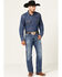 Image #1 - Wrangler Retro Men's Buxley Stretch Relaxed Fit Low Rise Bootcut Jeans , Medium Wash, hi-res