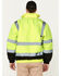 Image #4 - Hawx Men's High-Visibility Bomber Work Jacket - Tall, Yellow, hi-res