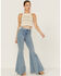 Image #4 - Shyanne Women's Sleeveless Pointelle Melange Knit Sweater, Ivory, hi-res