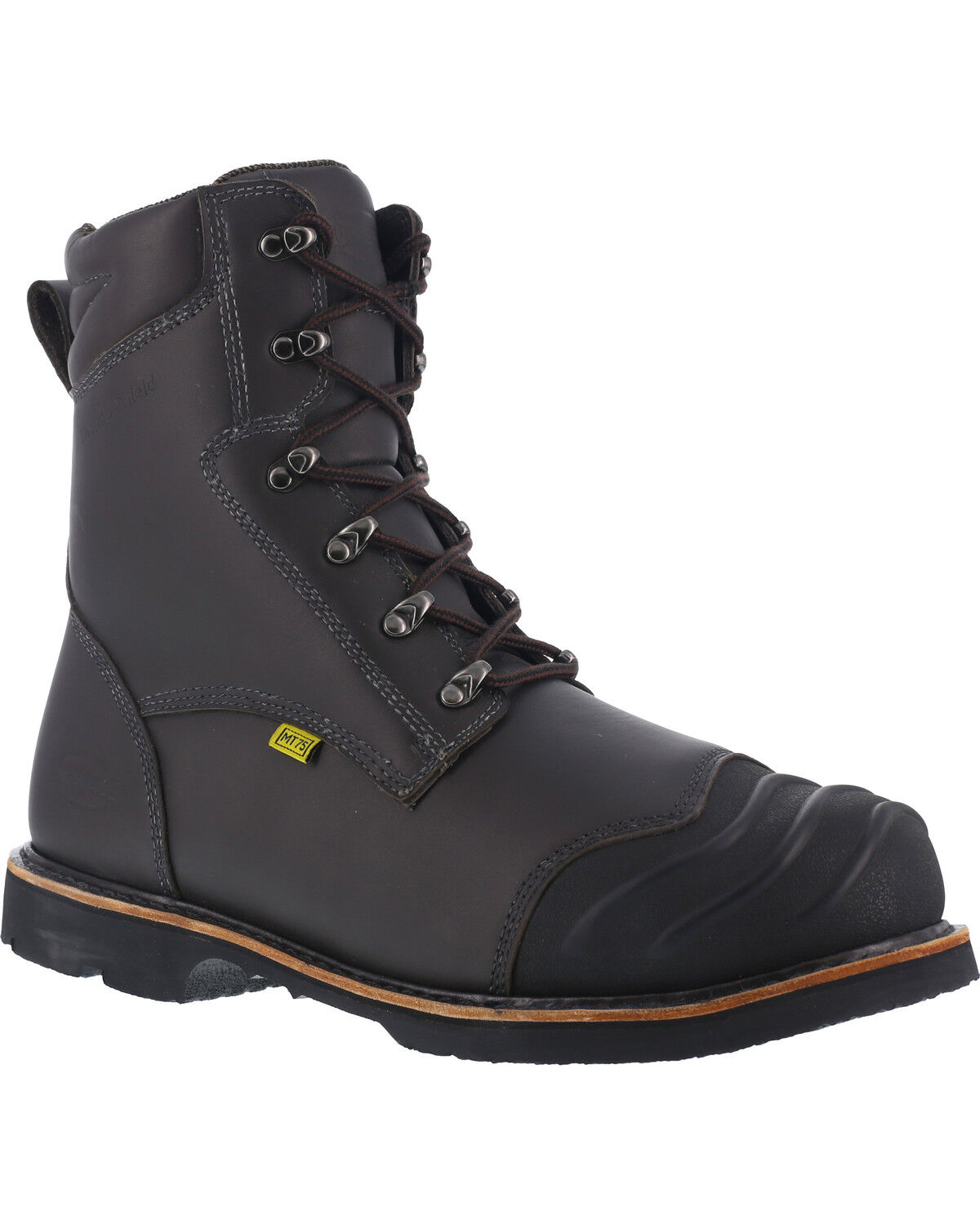 Image #1 - Iron Age Men's 8" Thermos Shield Work Boots - Composite Toe, Black, hi-res