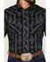 Image #3 - Rock & Roll Denim Men's Southwestern Stretch Long Sleeve Snap Shirt , Charcoal, hi-res