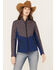 Image #1 - RANK 45® Women's Fannie Geo Print Softshell Jacket, Royal Blue, hi-res
