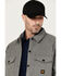 Image #2 - Hawx Men's Quilted Flannel Shirt Jacket, Charcoal, hi-res