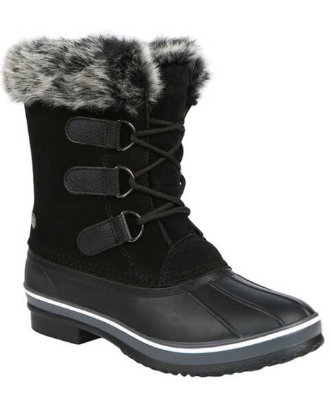 Northside Women's Katie Waterproof Winter Snow Boots - Round Toe, Black, hi-res