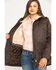 Outback Trading Co. Women's Woodbury Canyonland Jacket with Sherpa Hood, Brown, hi-res