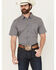 Image #1 - Cody James Men's Wildlife Plaid Print Short Sleeve Button-Down Stretch Western Shirt, Blue, hi-res