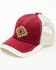 Image #1 - Trenditions Women's Catchfly Laser Cut Aztec Patch Baseball Cap, Burgundy, hi-res