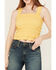 Image #3 - Shyanne Women's Smocked Tank Top , Yellow, hi-res