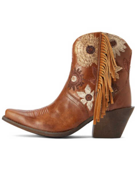 Image #2 - Ariat Women's Florence Tangled Western Fashion Booties - Snip Toe , Brown, hi-res