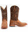 Cody James Men's Burnished Caiman Exotic Boots - Broad Square Toe, Brown, hi-res