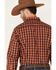 Image #5 - Ariat Men's Pepi Small Plaid Print Long Sleeve Snap Western Shirt , Orange, hi-res