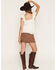 Image #4 - Cleo + Wolf Women's Polka Dot Flutter Sleeve Peplum Top, Ivory, hi-res