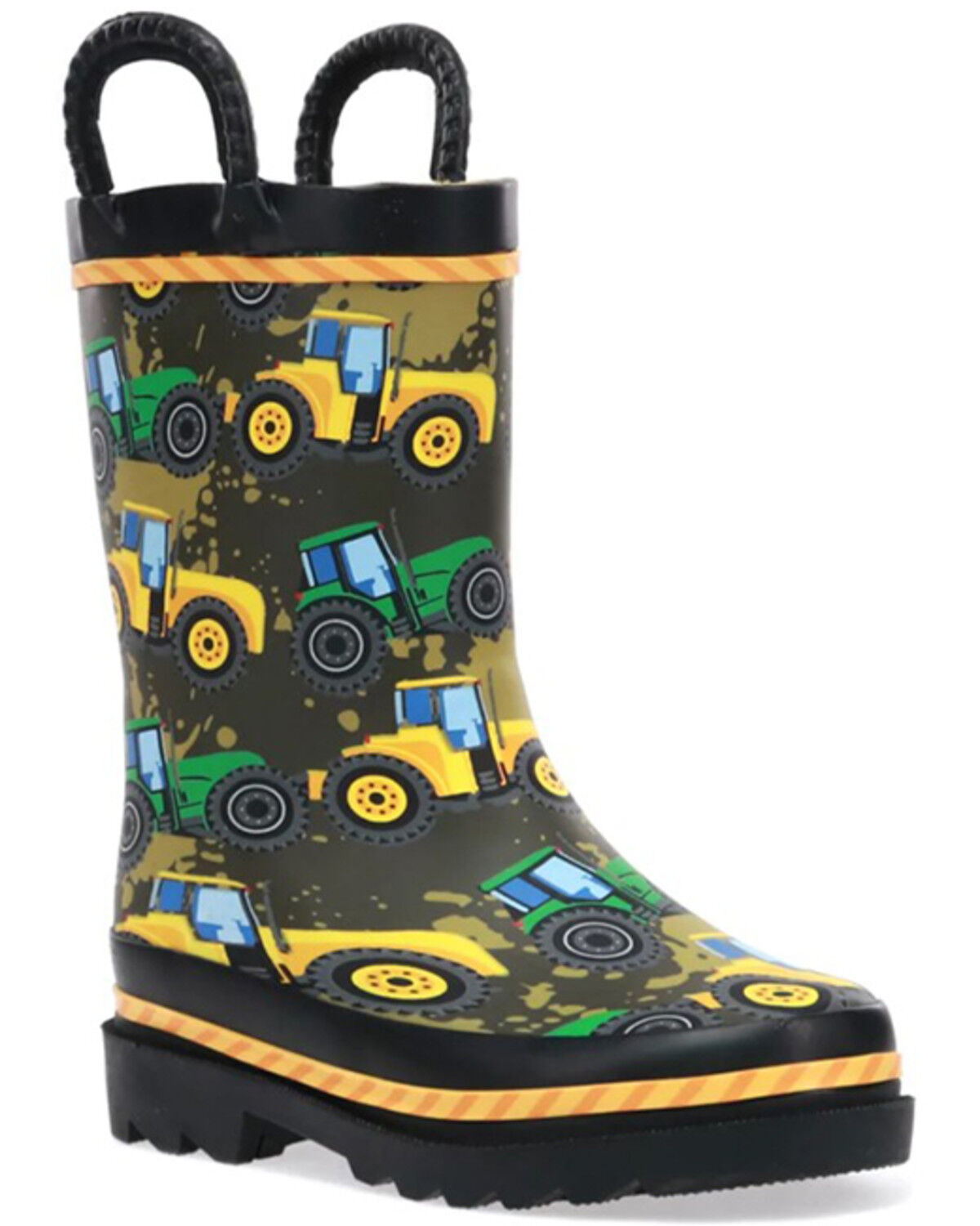 Image #1 - Western Chief Boys' Tractor Tough Rain Boots, Taupe, hi-res