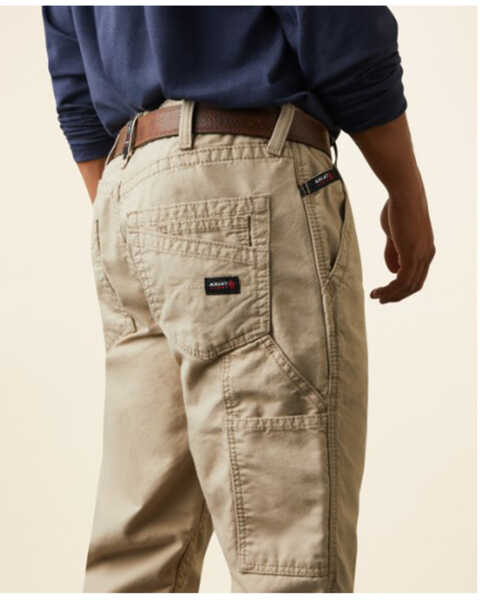 Image #3 - Ariat Men's FR M4 Workhorse Relaxed Bootcut Jeans, Beige/khaki, hi-res