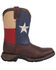 Durango Boys' Texas Flag Western Boots - Square toe, Brown, hi-res