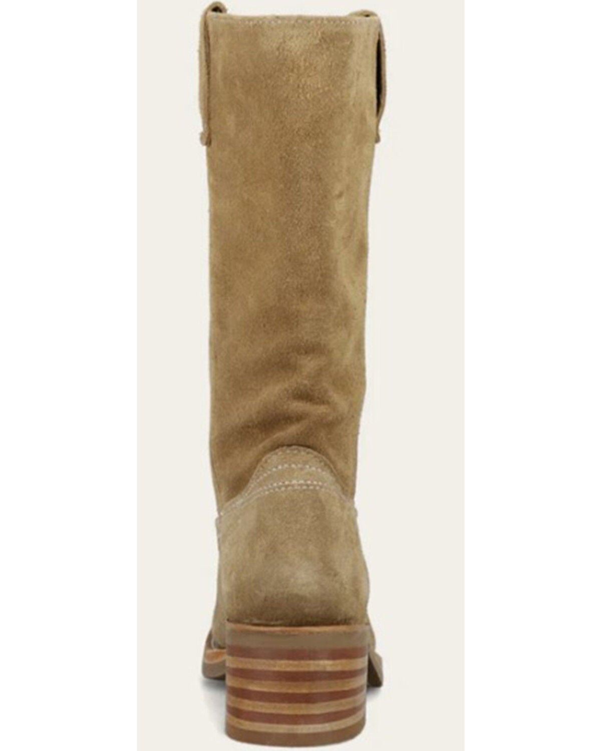 Image #6 - Frye Women's Campus 12R Suede Fashion Boots - Round Toe, Tan, hi-res