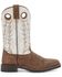 Image #2 - Smoky Mountain Women's Drifter Western Performance Boots - Broad Square Toe, Brown, hi-res