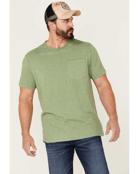 Brothers and Sons Men's Basic Pocket T-Shirt , Green, hi-res
