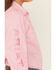 Image #3 - Ariat Girls' Team Kirby Long Sleeve Button-Down Western Shirt, Pink, hi-res