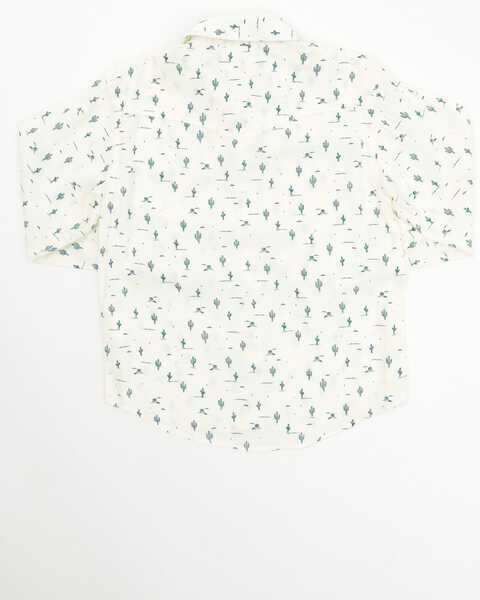 Image #3 - Shyanne Toddler Girls' Cactus Print Western Pearl Snap Shirt, Ivory, hi-res