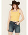 Image #1 - Shyanne Women's Smocked Tank Top , Yellow, hi-res
