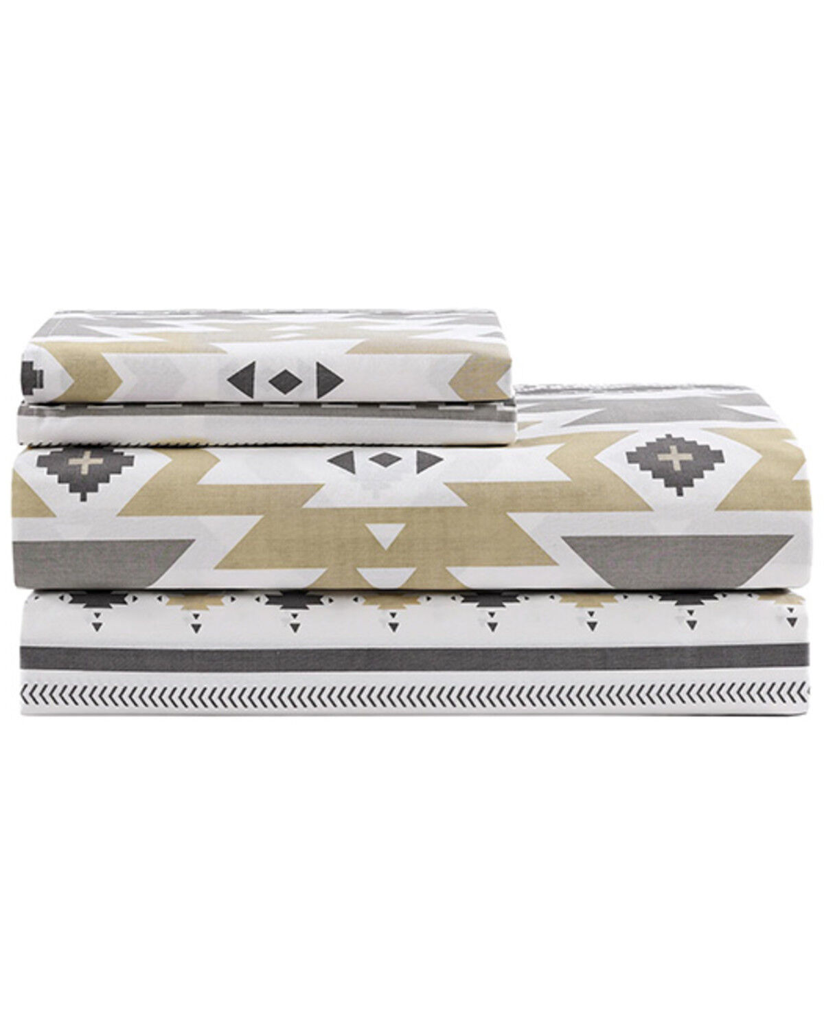 Image #2 - HiEnd Accents 200TC Cotton Desert Sage 4 Piece Sheet Set - King Size, Multi, hi-res