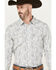 Image #2 - Cody James Men's Dagget Paisley Print Long Sleeve Snap Western Shirt - Tall, White, hi-res