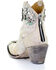 Corral Women's Floral Overlay Booties - Round Toe , White, hi-res