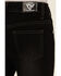 Image #4 - Cowgirl Hardware Girls' Side Fringe Bell Bottom Stretch Denim Jeans, Black, hi-res
