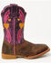 Image #2 - Dan Post Little Girls' Lottie Western Boots - Broad Square Toe, Tan, hi-res